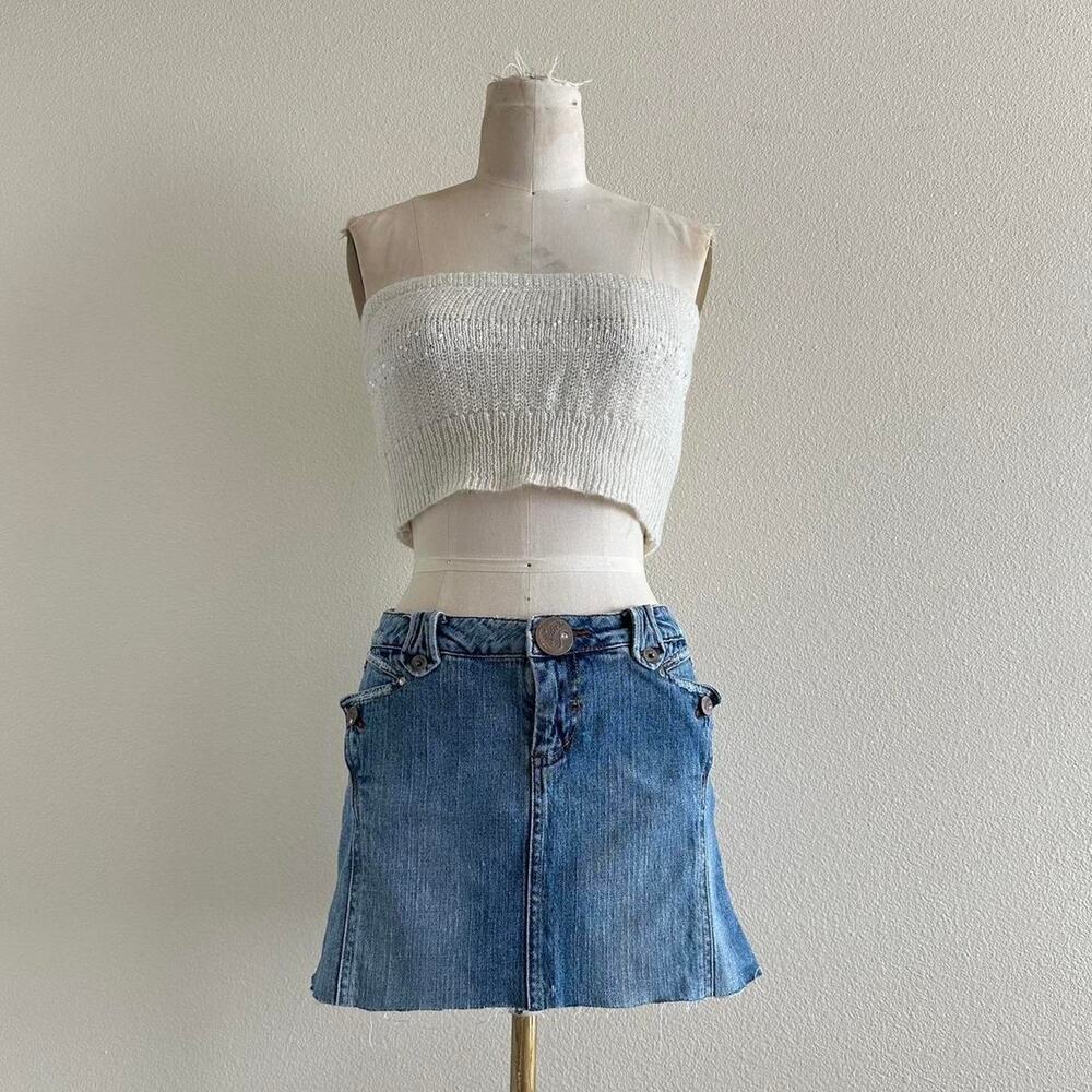 handmade ivory knit bandeau